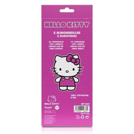 Hello Kitty Cs4 KIT1035 Almohadillas Negras para Cinturón de Seguridad Juego de 2 Universales, Extra Cómodas y Lavables para Proteger Rozaduras