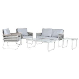 Sofa DKD Home Decor Blanco Blanco 69 x 79 x 128 cm Set de 5