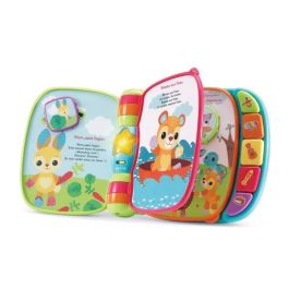 Vtech Baby Libro Súper Encantado Gatitos Bebé Parlante Musical, Canciones, Piano, Sonidos, Luces, 6-36 Meses, Azul