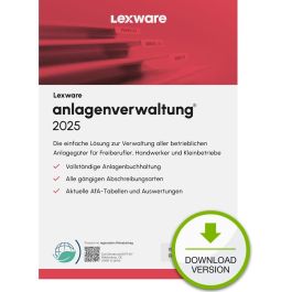 Lexware Anlagenverwaltung 2024 1 Devise. ABO - ESD-DownloadESD Precio: 259.5000001. SKU: B1BM3ZL6Z5
