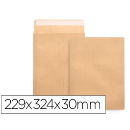 Sobre Liderpapel Bolsa Fuelle Kraft 229x324x30 mm Solapa Tira De Silicona Papel 120 gr Caja De 50 Unidades Precio: 27.2249995281. SKU: B137N53FJV