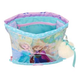 Bolsa Mochila con Cuerdas Frozen Cool days Violeta Azul cielo 26 x 34 x 1 cm