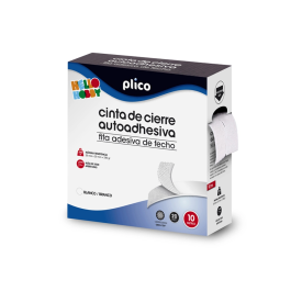 Plico Cinta De Cierre Autoadhesiva 20 mm X 10M Blanco