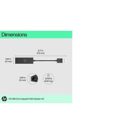 HP USB 3.0 to Gigabit RJ45 Adapter G2