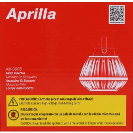 Aprilla Mata Insectos Luz LED Ultravioleta - 12 x 12 x 12 cm (8 Unidades)