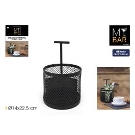 Inde Organizador de Menaje de Mesa de Metal Redondo My Bar para Cubiertos y Servilletas - 13.9 cm Ancho (8 Unidades) Precio: 36.49999969. SKU: B1HSK5A6V8