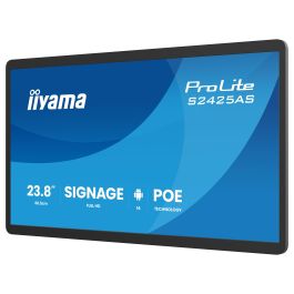 iiyama ProLite S2425AS-B1P - Pantalla Digital 23.8" Full HD IPS, Android SoC, Wi-Fi 6, USB-C, Altavoces 10W, 24/7, VESA 100x100, Negro