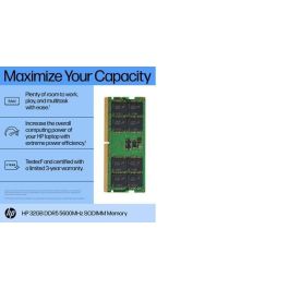 HP 32GB DDR5 5600 SODIMM Memory HP 32GB DDR5 5600 SODIMM Memory