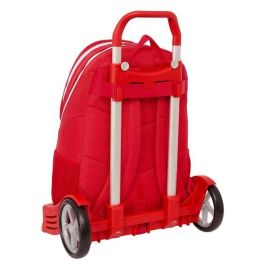 Mochila Escolar con Ruedas Sevilla Fútbol Club Rojo 32 x 44 x 16 cm