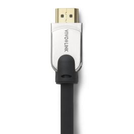 Vivolink Cable HDMI Pro 1m, HDMI 2.0 4K@60Hz con Ethernet y Conectores Metálicos, Ultra Flexible