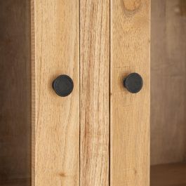 Vitrina Natural Madera Mindi Salón 90 X 40 X 180 cm