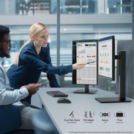 LG 24BA750-B Monitor Profesional 23.8" Full HD IPS 100Hz USB-C 65W Ergonomico Altavoces Negro