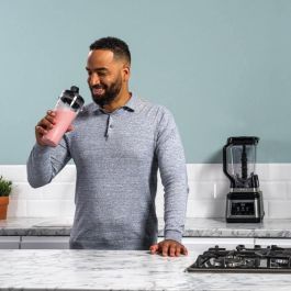 Ninja BN750EU Licuadora 2 en 1 con Cuenco 2.1 L, Vaso 700ml, 1200 W y Programas Auto-iQ - Negro