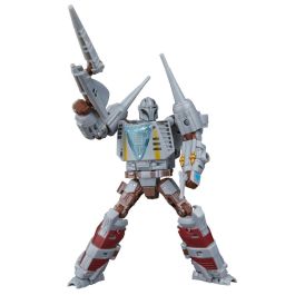 Hasbro Transformers Star Wars: The Mandalorian Figura Convertible Caza Estelar N-1 de 19 cm. Juguete Coleccionable que se Transforma de Personaje a Nave con Efectos de Combate