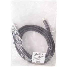 LogiLink Displayport Cable 5 M Black