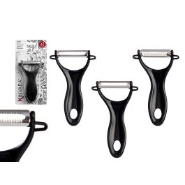 Set 3 Peladores Negros Cocina Kinvara - Metal y Plástico, 10.2x20x3.5 cm (12 Unidades) Precio: 16.98999962. SKU: B1FXPE2H4W