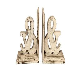 DKD Home Decor Sujetalibros Blanco 12 x 26 x 26 cm Set de 2 Precio: 27.78999982. SKU: B1JKG83ARV