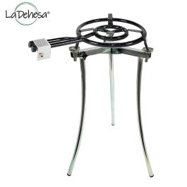 Trípode regulable para quemador La Dehesa 72.5x36x11 cm, metal color plata (4 Unidades) Trípode regulable para quemador La Dehesa 72.5x36x11 cm, metal color plata (4 Unidades)