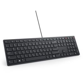Dell KB525C Teclado para PC Retroiluminado USB-C con Teclado Numérico y 15 Teclas Programables - Español QWERTY, Negro, Resistente a Salpicaduras
