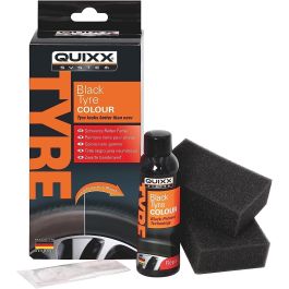 Quixx QQ10192 Restaurador de Color para Neumáticos Negro Profundo con Acabado Seda | Dura hasta 6 Meses | Kit Completo Ruedas Quixx QQ10192 Restaurador de Color para Neumáticos Negro Profundo con Acabado Seda | Dura hasta 6 Meses | Kit Completo Ruedas