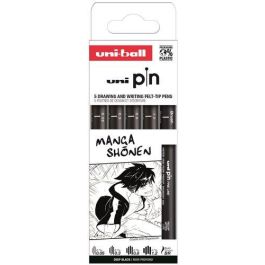 Uniball PIN Rotulador Calibrado Negro para Manga/Dibujo Profesional, Blister 5 Unidades (0.05, 0.3, 0.8, 1.2, Brush) Precio: 9.78999989. SKU: B1HF8GB9H7