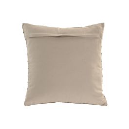 DKD Home Decor Cojín Tradicional de Algodón, Velvet y Poliéster Natural Negro 45x45 cm (2 Unidades)