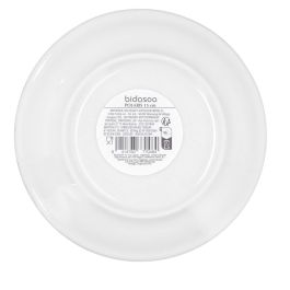 Bidasoa Polaris Hydrozero Plato Pan Porcelana 15 cm Beige Brillante Apilable Resistente Lavavajillas y Microondas