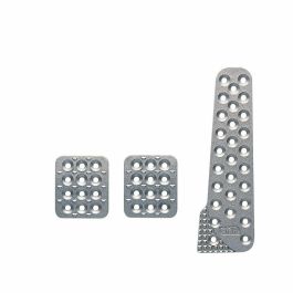Omp OMPOA0-1020-003 Juego de 3 Pedales Universales de Aluminio Arenado con Acelerador Largo (Freno 60x70mm, Acelerador 60x210mm)