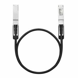 TP-Link SM9220-1M Cable DAC Twinax SFP28 de 1 metro, Conectores QSFP28, 100G, Negro