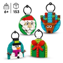 LEGO 40744 Selección de adornos navideños - Set de construcción para niños de 6 años con Papá Noel