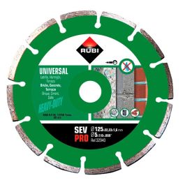 Rubi Disco diamantado sev pro Ø125 mm para cortar materiales de obra, mayor velocidad de corte Precio: 17.5000001. SKU: S7914539