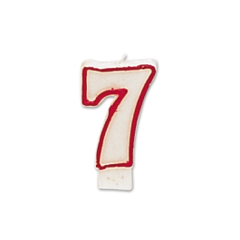 Liderpapel Vela de Cumpleaños Número 7