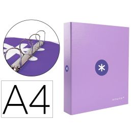 Carpeta 4 Anillas 40 mm Mixtas Antartik A4 Forrada Color Lavanda Precio: 6.8848995039. SKU: B1JVDXSZ2X