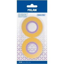 Milan Cinta adhesiva transparente rollo 12mm x 33m blíster 2u amarillo Precio: 1.9499997. SKU: B14SJWJHVH
