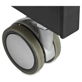 StarTech Escritorio Móvil de Pie Portátil Ajustable Ergonómico con Ruedas Negro