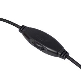 Ewent EW3567 Auriculares Alámbricos Diadema Supraaural con Conector 3.5mm, Micrófono Boom, para Llamadas y Música, Negro