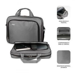 SUBBLIM Maletin Oxford Laptop Bag 13,3"-14" Grey