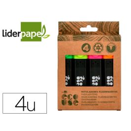 Rotulador Liderpapel Ecouse Fluorescente Fabricado Con 68% Plastico Reciclado Caja De 4 Unidades Colores Surtidos Precio: 2.2868993103. SKU: B182NXW82L