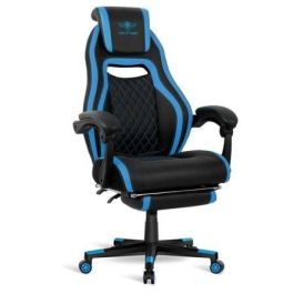 SILLA SPIRIT OF GAMER WILDCAT BLUE - MARCO MADERA - PISTON CLASE 3 - APOYABRAZOS ARTICULADOS - REPOSAPIES - 5 RUEDAS 360º - HASTA 120KG