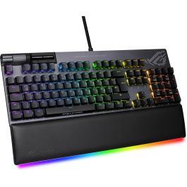 Asus ROG Strix Flare II Animate Teclado Gaming QWERTZ Alemán con Switches ROG NX Red, Retroiluminación LED RGB, Negro