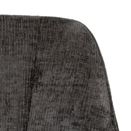 Silla Brazos Gris Oscuro Tejido-Metal 58 X 58 X 83 cm