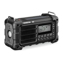 Sangean MMR-99 - Radio digital portátil de emergencia DAB+/FM, a manivela, solar, Bluetooth 5.0, resistente IP55, color negro