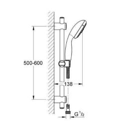 Set de ducha 3 chorros con vitalio start 100 bar - grohe - 26032000 Precio: 88.8900001. SKU: B1JK53X5Z2