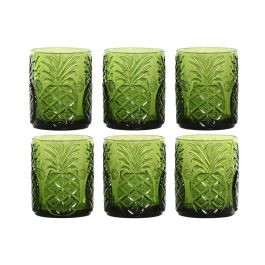 Vaso Tropical DKD Home Decor Verde 8.5 x 10.5 x 8.5 cm Set de 6