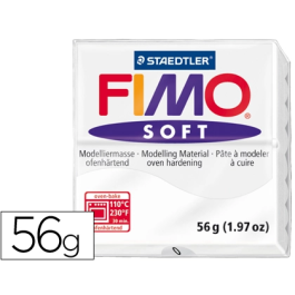 Staedtler Pasta de modelar Fimo Soft 57g Blanda Color Blanco Precio: 2.6899994. SKU: B1HY32HY2N