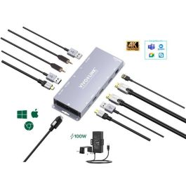 Vivolink HUB USB-C para sistema de conferencias HDMI Dual 4K con LAN, compatible con Windows y Mac Vivolink HUB USB-C para sistema de conferencias HDMI Dual 4K con LAN, compatible con Windows y Mac Precio: 362.50000017. SKU: B1C4SY4VTW