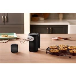 Kitchenaid Batidora Amasadora Inalámbrica 5KHMR762BM con Batería GO, 7 Velocidades, Negro Mate