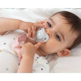 KioKids Set 2 Chupetes Ortodónticos Elefante Gris + 6 Meses Silicona Alta Calidad