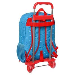 Mochila Escolar con Ruedas SuperThings Rescue force 32 x 42 x 14 cm Azul