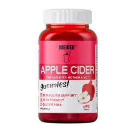 Weider Gummy Apple Cider Vinegar 50 Gummies apto dietas Keto vegano con MCT Vinagre Manzana Precio: 13.4999997. SKU: B18QZRACG9